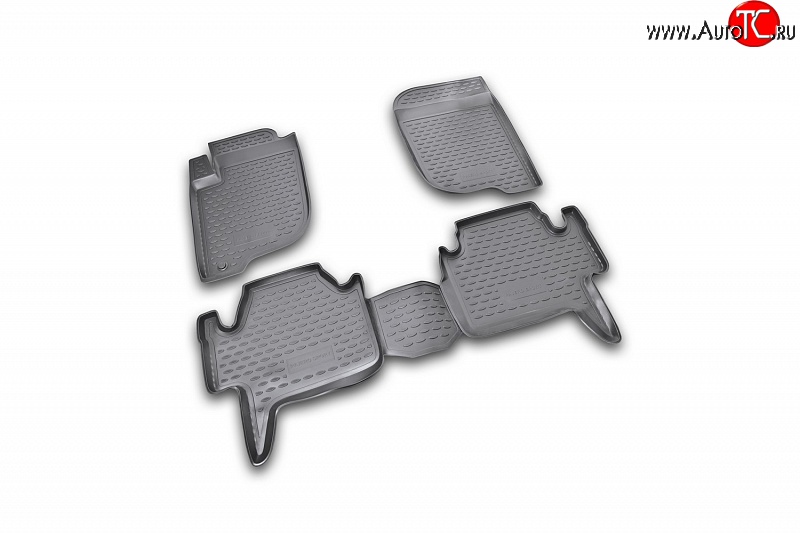 2 474 р. Коврики в салон Element 4 шт. (полиуретан) Mitsubishi Pajero Sport PB дорестайлинг (2008-2013)  с доставкой в г. Чебоксары