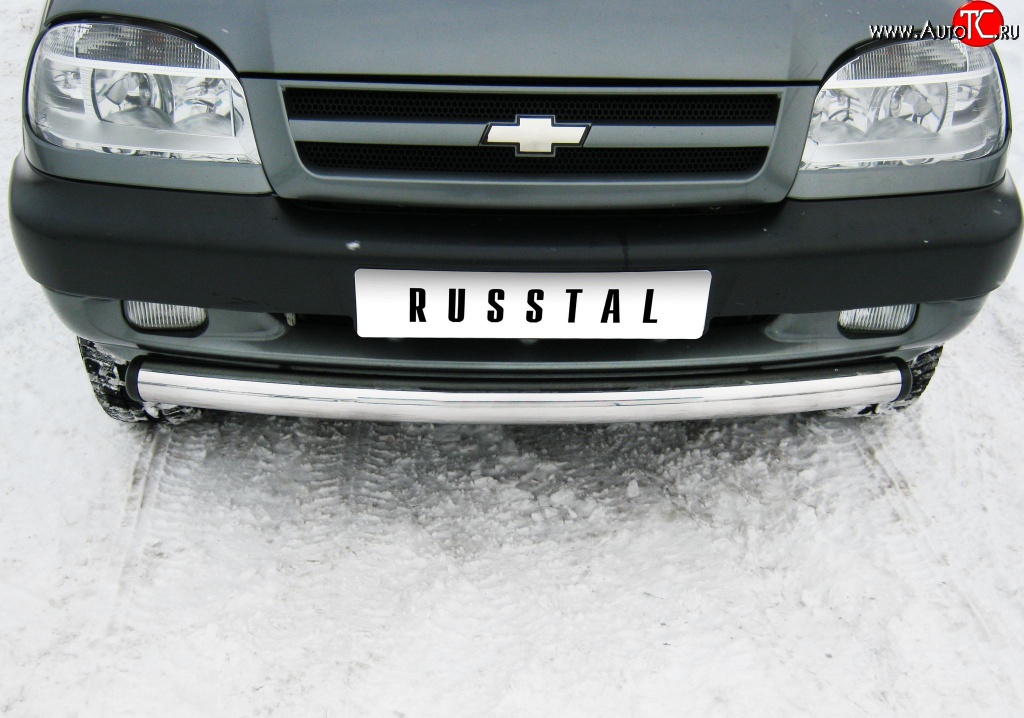 13 999 р. Одинарная защита переднего бампера SLITKOFF диаметром 63 мм  Chevrolet Niva  2123 (2002-2008), Лада 2123 (Нива Шевроле) (2002-2008)  с доставкой в г. Чебоксары