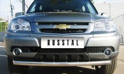 13 649 р. Одинарная защита переднего бампера Bertone диаметром 63 мм  Chevrolet Niva  2123 (2009-2020), Лада 2123 (Нива Шевроле) (2009-2021)  с доставкой в г. Чебоксары. Увеличить фотографию 2