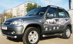 14 949 р. Одинарная защита переднего бампера Bertone диаметром 76 мм  Chevrolet Niva  2123 (2009-2020), Лада 2123 (Нива Шевроле) (2009-2021)  с доставкой в г. Чебоксары. Увеличить фотографию 3