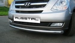 16 749 р. Одинарная защита переднего бампера SLITKOFF 76 мм Hyundai Starex/Grand Starex/H1 TQ рестайлинг (2014-2018)  с доставкой в г. Чебоксары. Увеличить фотографию 4