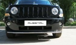 8 249 р. Одинарная защита переднего бампера Russtal 42 мм Jeep Liberty KJ дорестайлинг (2001-2004)  с доставкой в г. Чебоксары. Увеличить фотографию 2