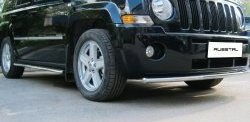 8 249 р. Одинарная защита переднего бампера Russtal 42 мм Jeep Liberty KJ дорестайлинг (2001-2004)  с доставкой в г. Чебоксары. Увеличить фотографию 3