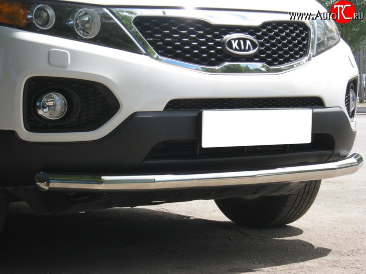 16 449 р. Одинарная защита переднего бампера SLITKOFF 70 мм  KIA Sorento  XM (2009-2012) дорестайлинг  с доставкой в г. Чебоксары