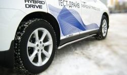 17 299 р. Защита порогов SLITKOFF из круглой трубы диаметром 42 мм  Lexus RX270  AL10 - RX450H  AL10  с доставкой в г. Чебоксары. Увеличить фотографию 2
