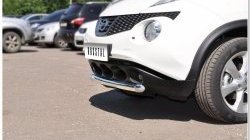 14 249 р. Одинарная защита переднего бампера SLITKOFF диаметром 63 мм  Nissan Juke  1 YF15 (2010-2014) дорестайлинг  с доставкой в г. Чебоксары. Увеличить фотографию 5