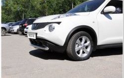 14 249 р. Одинарная защита переднего бампера SLITKOFF диаметром 63 мм  Nissan Juke  1 YF15 (2010-2014) дорестайлинг  с доставкой в г. Чебоксары. Увеличить фотографию 6