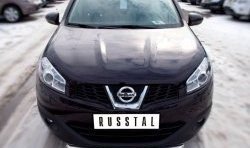 15 249 р. Одинарная защита переднего бампера SLITKOFF диаметром 63 мм  Nissan Qashqai  1 (2010-2013) J10 рестайлинг  с доставкой в г. Чебоксары. Увеличить фотографию 2