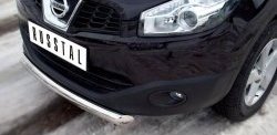 15 349 р. Одинарная защита переднего бампера SLITKOFF диаметром 76 мм  Nissan Qashqai  1 (2010-2013) J10 рестайлинг  с доставкой в г. Чебоксары. Увеличить фотографию 3