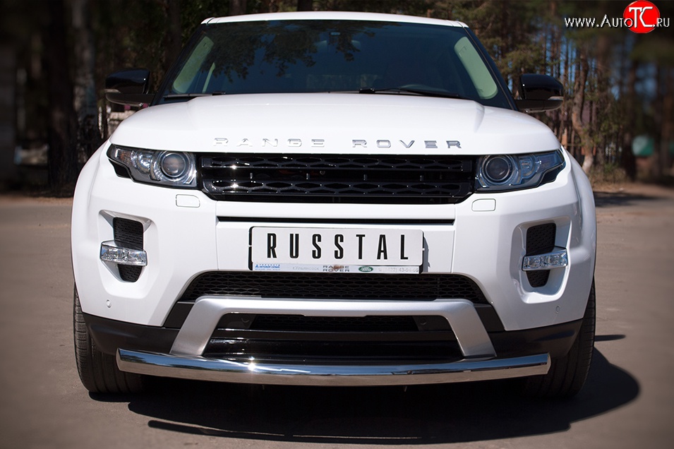 15 349 р. Одинарная защита переднего бампера SLITKOFF диаметром 76 мм (Dynamic)  Land Rover Range Rover Evoque  1 L538 (2011-2015) дорестайлинг 3 дв., дорестайлинг 5 дв.  с доставкой в г. Чебоксары