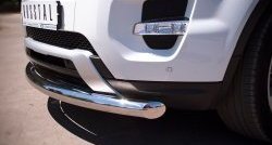 15 349 р. Одинарная защита переднего бампера SLITKOFF диаметром 76 мм (Dynamic)  Land Rover Range Rover Evoque  1 L538 (2011-2015) дорестайлинг 3 дв., дорестайлинг 5 дв.  с доставкой в г. Чебоксары. Увеличить фотографию 3