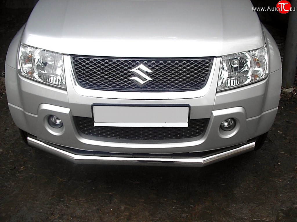 12 899 р. Одинарная защита переднего бампера SLITKOFF диаметром 70 мм  Suzuki Grand Vitara  JT 3 двери (2005-2008) дорестайлинг  с доставкой в г. Чебоксары