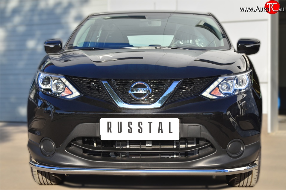 13 699 р. Одинарная защита переднего бампера диаметром 42 мм SLITKOFF  Nissan Qashqai  2 (2013-2019) J11 дорестайлинг  с доставкой в г. Чебоксары