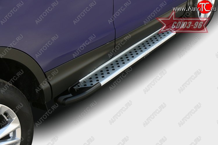 10 979 р. Пороги из алюминиевого профиля Souz-96  Nissan Qashqai  2 (2017-2022) J11 рестайлинг  с доставкой в г. Чебоксары