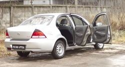 2 489 р. Накладки на порожки автомобиля RA  Nissan Almera  N16 (2000-2003) седан дорестайлинг (Комплект (4 шт.))  с доставкой в г. Чебоксары. Увеличить фотографию 2