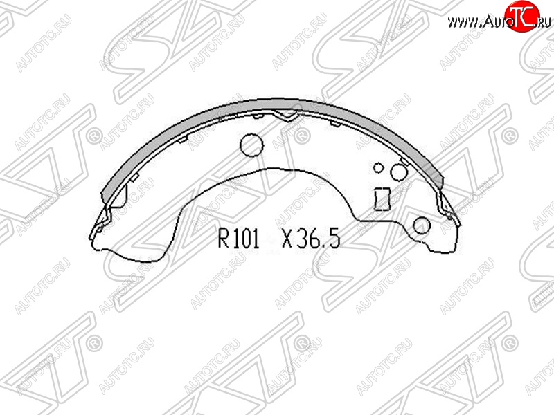 989 р. Колодки тормозные SAT (задние) Nissan Primera седан P11 дорестайлинг (1995-2000)  с доставкой в г. Чебоксары