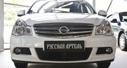2 449 р. Защитная сетка решетки переднего бампера РА  Nissan Almera  G15 (2012-2019) седан  с доставкой в г. Чебоксары. Увеличить фотографию 2