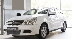2 449 р. Защитная сетка решетки переднего бампера РА  Nissan Almera  G15 (2012-2019) седан  с доставкой в г. Чебоксары. Увеличить фотографию 3