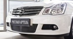 Защитная сетка решетки переднего бампера РА Nissan Almera  G15 (2012-2019) седан
