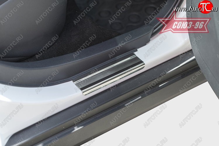 2 519 р. Накладки на внутренние пороги Souz-96  Nissan Almera  G15 (2012-2019) седан  с доставкой в г. Чебоксары