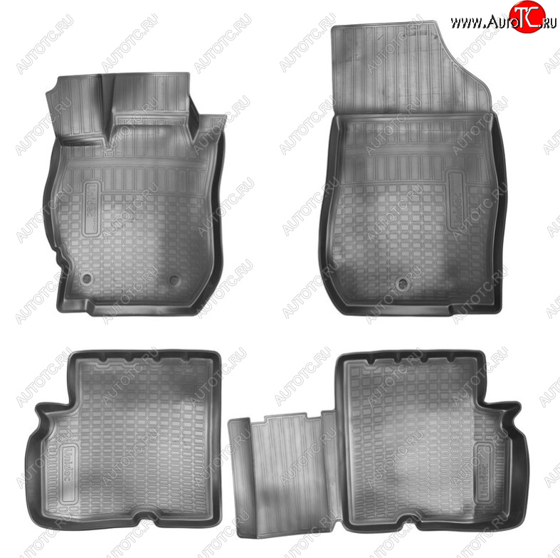 2 599 р. Комплект ковриков в салон Norplast 3D Nissan Almera G15 седан (2012-2019) (Цвет: черный)  с доставкой в г. Чебоксары
