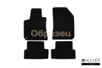 Коврики в салон Klever Econom (текстиль, 4 шт., без подпятника, оверлок) Nissan Almera Classic  седан (2006-2013) B10 (Черный)
