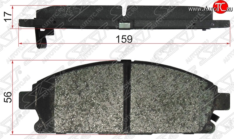 899 р. Колодки тормозные SAT (передние) Nissan Elgrand 2 дорестайлинг (2002-2004)  с доставкой в г. Чебоксары