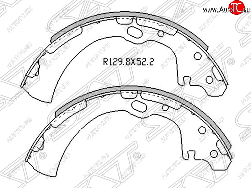 1 639 р. Колодки тормозные SAT (задние) Nissan NP300 (2008-2013)  с доставкой в г. Чебоксары