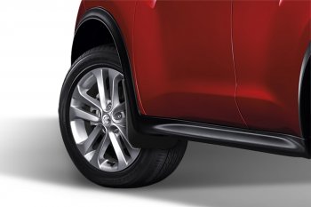 1 149 р. Брызговики Frosch (optimum, в пакете)  Nissan Juke  1 YF15 (2010-2020) дорестайлинг, рестайлинг (Передние)  с доставкой в г. Чебоксары. Увеличить фотографию 2