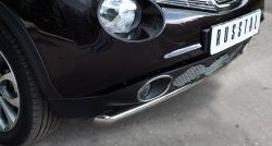 14 249 р. Одинарная защита переднего бампера SLITKOFF диаметром 63 мм (4x4)  Nissan Juke  1 YF15 (2010-2014) дорестайлинг  с доставкой в г. Чебоксары. Увеличить фотографию 2