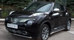 14 249 р. Одинарная защита переднего бампера SLITKOFF диаметром 63 мм (4x4)  Nissan Juke  1 YF15 (2010-2014) дорестайлинг  с доставкой в г. Чебоксары. Увеличить фотографию 4