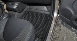 2 189 р. Коврики в салон Element 4 шт. (полиуретан) Nissan Micra K12 5 дв. 2-ой рестайлинг (2007-2010)  с доставкой в г. Чебоксары. Увеличить фотографию 2