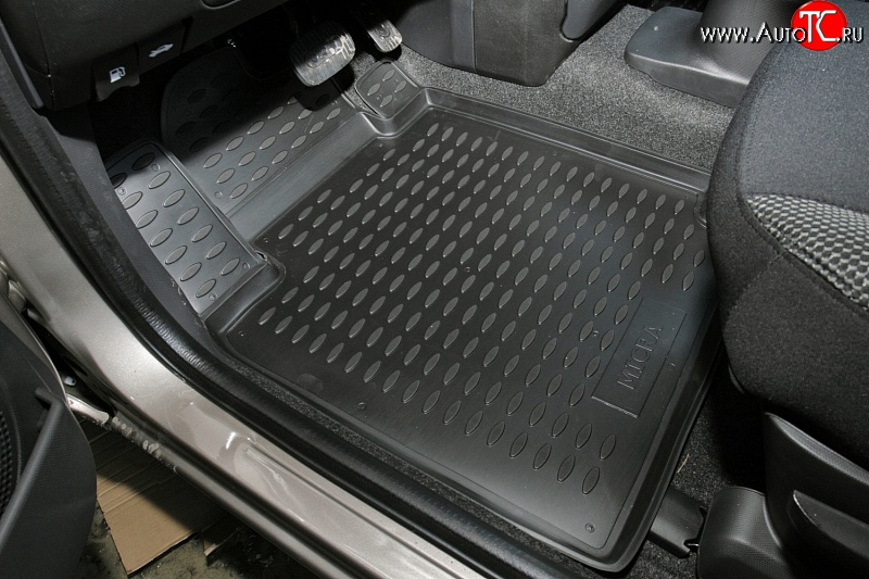 2 189 р. Коврики в салон Element 4 шт. (полиуретан) Nissan Micra K12 5 дв. 2-ой рестайлинг (2007-2010)  с доставкой в г. Чебоксары