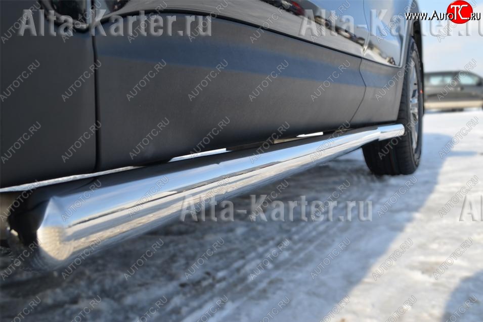 23 799 р. Пороги труба d76 (вариант 3) SLITKOFF Nissan Murano 2 Z51 рестайлинг (2010-2016)  с доставкой в г. Чебоксары