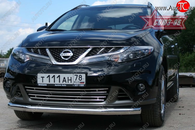 7 109 р. Декоративный элемент воздухозаборника Souz-96 (d16)  Nissan Murano  2 Z51 (2010-2016) рестайлинг  с доставкой в г. Чебоксары