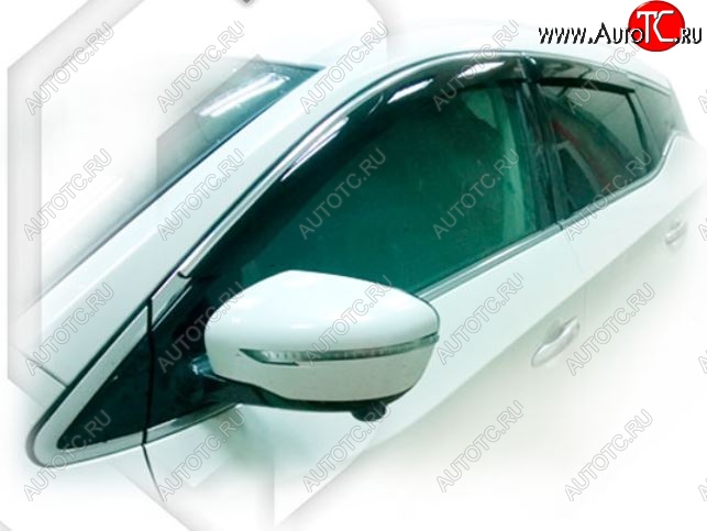 2 349 р. Дефлектора окон CA-Plastic Nissan Murano 3 Z52 рестайлинг (2020-2025) (Classic полупрозрачный, Без хром.молдинга)  с доставкой в г. Чебоксары