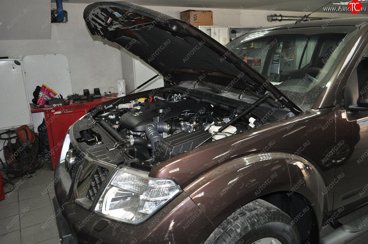 2 199 р. Упоры капота Russtal Nissan Pathfinder R51 рестайлинг (2009-2014)  с доставкой в г. Чебоксары