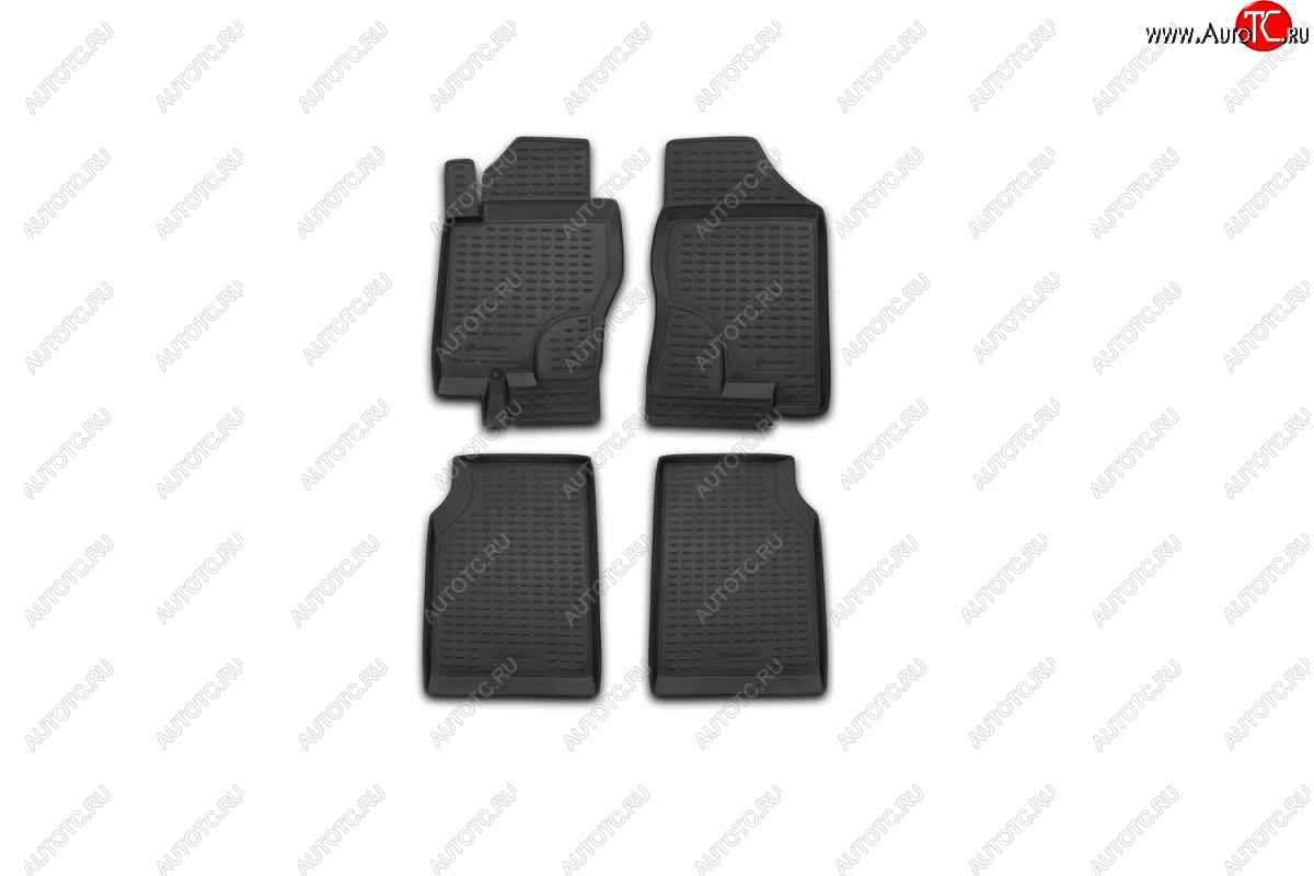2 899 р. Комплект 3D ковриков салона Element (полиуретан) МКПП Nissan Navara 2 D40 дорестайлинг (2004-2010) (Черные)  с доставкой в г. Чебоксары