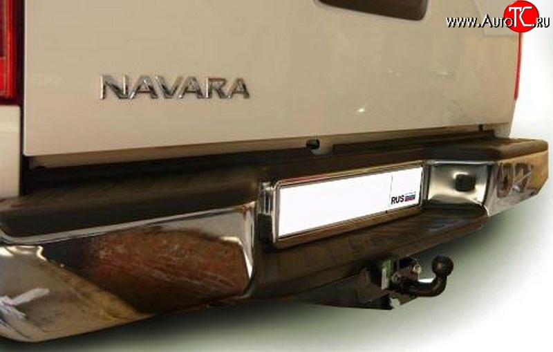 8 189 р. Фаркоп (бампер со ступенькой) NovLine Nissan Navara 2 D40 дорестайлинг (2004-2010)  с доставкой в г. Чебоксары