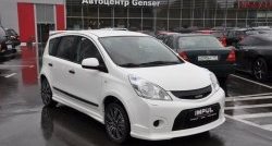9 649 р. Решётка радиатора Impul Nissan Note 1 E11 рестайлинг (2008-2013) (Неокрашенная)  с доставкой в г. Чебоксары. Увеличить фотографию 7