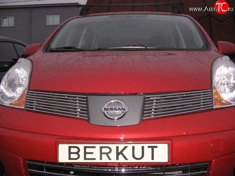 4 199 р. Декоративная вставка решетки радиатора E11 Berkut Nissan Note 1 E11 дорестайлинг (2004-2008)  с доставкой в г. Чебоксары