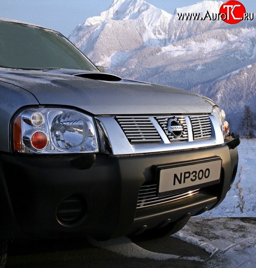 4 229 р. Декоративные вставки решетки радиатора Novline  Nissan NP300 (2008-2013)  с доставкой в г. Чебоксары