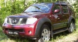 8 159 р. Молдинги дверей RA (широкие, комплект)  Nissan Pathfinder  R51 (2004-2014) дорестайлинг, рестайлинг (Поверхность глянец (под окраску), Неокрашенные)  с доставкой в г. Чебоксары. Увеличить фотографию 2
