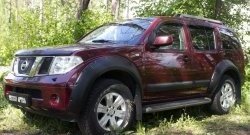 3 859 р. Молдинги дверей RA (узкие, комплект)  Nissan Pathfinder  R51 (2004-2014) дорестайлинг, рестайлинг (Поверхность глянец (под окраску), Неокрашенные)  с доставкой в г. Чебоксары. Увеличить фотографию 4