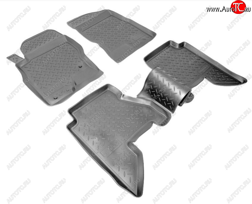2 799 р. Комплект ковриков в салон Norplast Unidec Nissan Pathfinder R51 дорестайлинг (2004-2007) (Цвет: черный)  с доставкой в г. Чебоксары