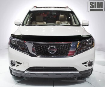 Дефлектор капота SIM Nissan Pathfinder  R52 (2012-2017) дорестайлинг