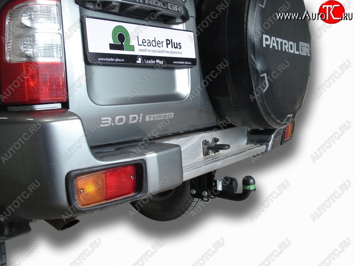 7 249 р. Фаркоп Лидер Плюс. Nissan Patrol 5 Y61 дорестайлинг (1997-2001) (Без электропакета)  с доставкой в г. Чебоксары