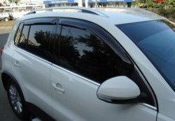 Дефлекторы окон (ветровики) 4 шт. Novline Nissan Qashqai  1 (2007-2010) дорестайлинг
