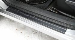 Комплект накладок на порожки автомобиля RA Nissan Qashqai  1 (2007-2010) дорестайлинг