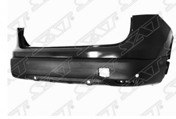 Задний бампер SAT (с отв. под сонары) Nissan Qashqai  2 (2013-2019) J11 дорестайлинг